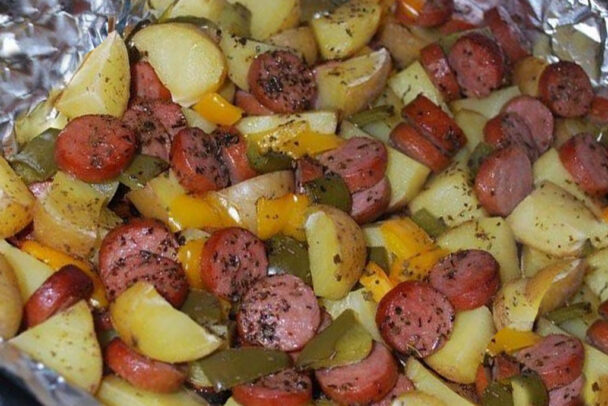 Smoked Sausage and Potato Bake