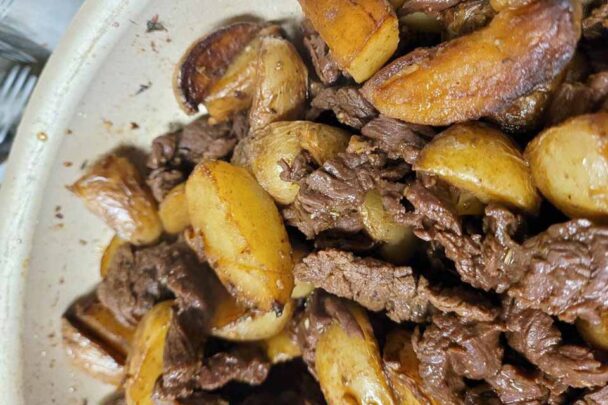 Garlic Butter Steak and Potatoes Skillet