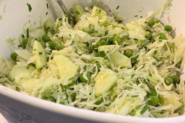 Cabbage And Pea Salad