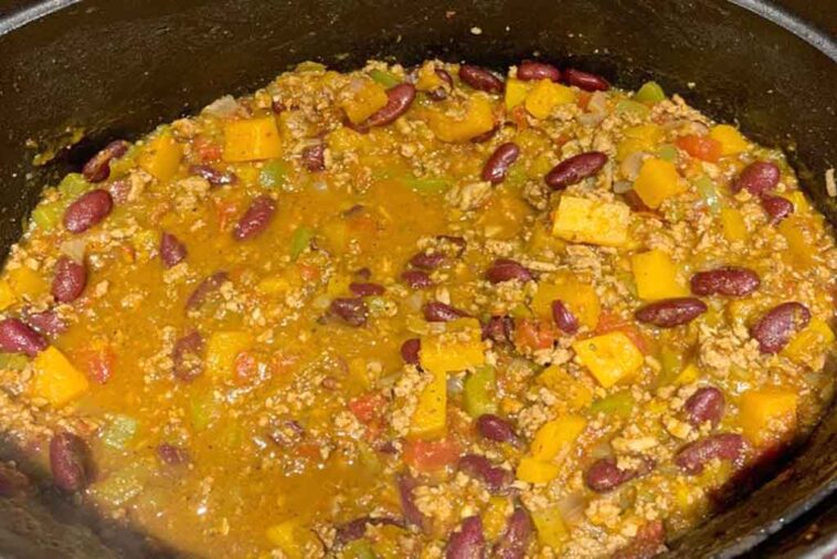Beef, Black Bean, and Butternut Squash Chili