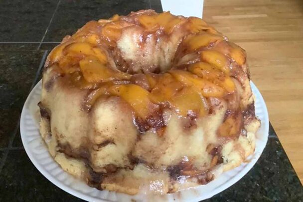 Peach Cobbler Pound Cake