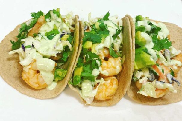 cilantro lime shrimp tacos
