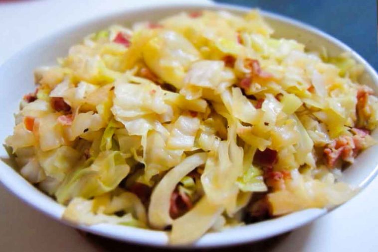 Fried Cabbage With Bacon And Onions