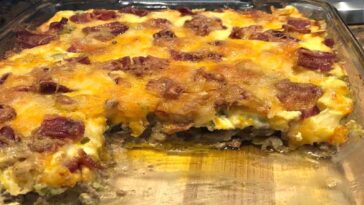 Low Carb Bacon Cheeseburger Casserole