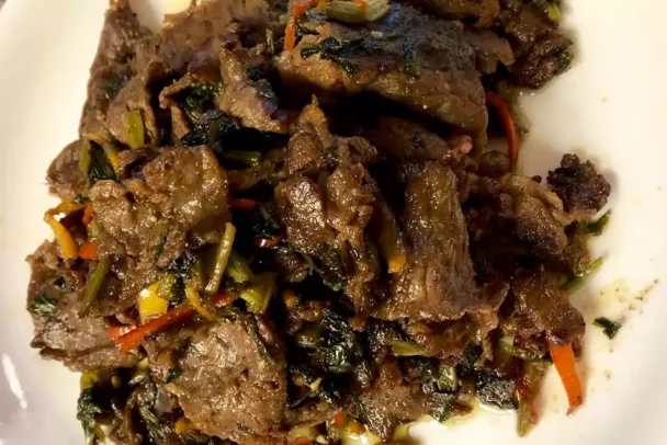 Spicy cumin lamb stir fry