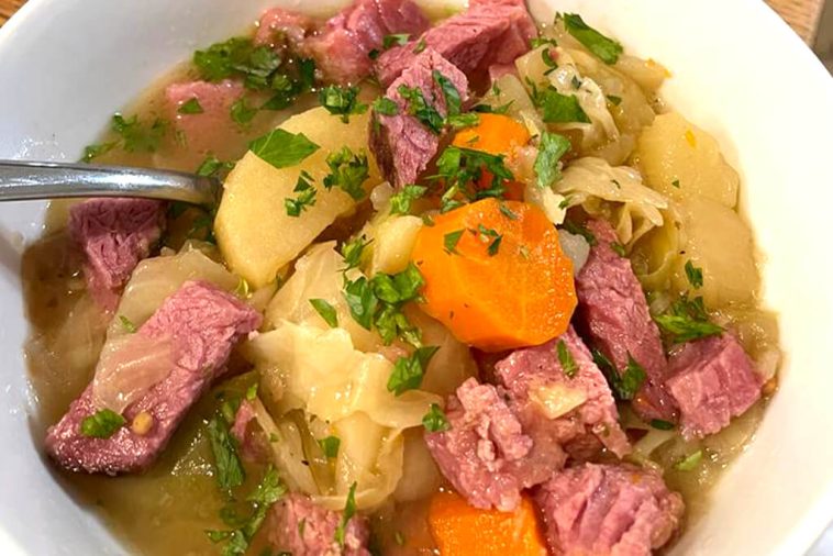 Slow Cooker Corned Beef and Cabbage Stew image
