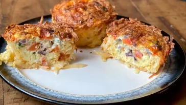 Bacon and Egg Hash Brown Muffins