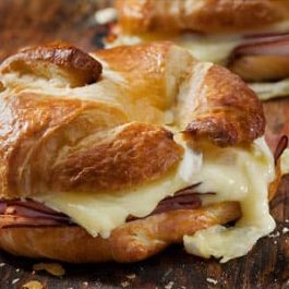 Baked Ham and Brie Croissant Sandwich Recipe