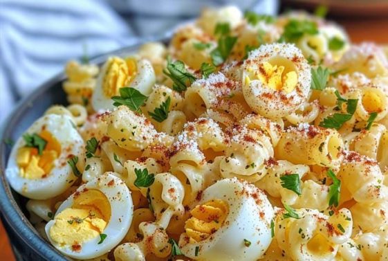 Deviled Egg Pasta Salad Recipe – Masters of Kitchen – Recipes