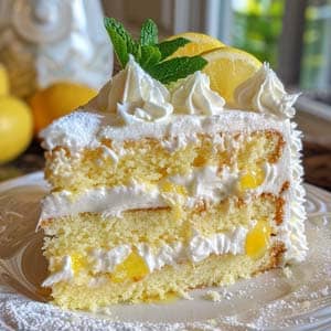 Italian Lemon Cream Cake Recipe - Masters of Kitchen - Recipes