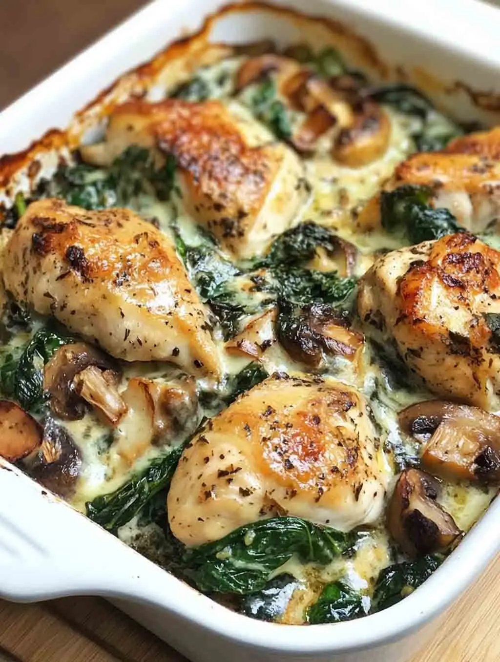 Chicken Spinach and Mushroom-image