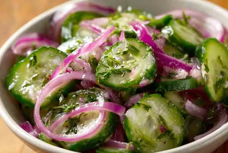 Conclusion: Fresh, Easy, and Always a Hit! Whether you serve it at your next summer gathering or keep it in the fridge for quick weekday meals, this cucumber salad recipe is always a crowd-pleaser. It’s light, crunchy, and endlessly customizable. Perfect for BBQs, picnics, or your weekly lunch lineup, this salad will become a regular in your rotation. Tried it with a twist? Share your version in the comments—we’d love to see how you made it your own!
